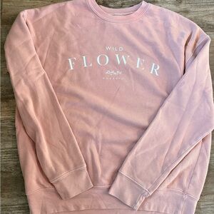 Wondery Wild Flower Pink Graphic Sweatshirt